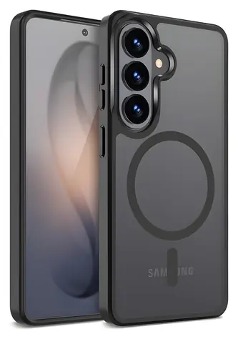 Crong Hybrid Matte Magnetic černá / Ochranný kryt / Samsung Galaxy S26+ / MagSafe