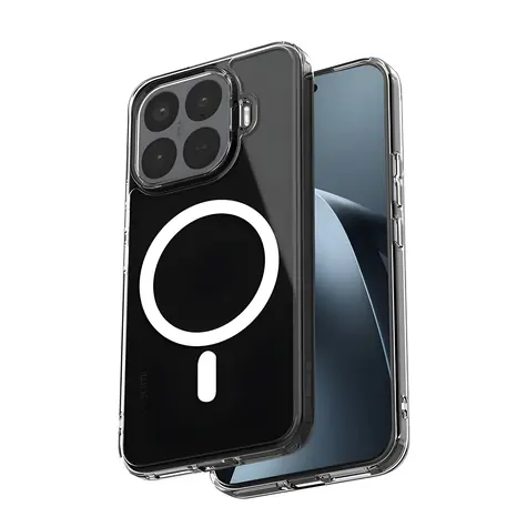 Crong Hybrid Clear Magnetic transparentní / Ochranný kryt / Xiaomi 17T / MagSafe