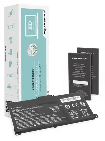 Baterie BK03XL pro HP Pavilion x360 14-BA / Baterie pro notebook / 3400 mAh / 39 Wh