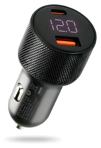 CC-50Q Autonabíječka černá / Autonabíječka / 75W / QC3.0 / PD / USB-C + USB