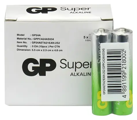 G-TECH Alkalická baterie AAA (LR03) SUPER / Baterie / Mikrotužková / 10 ks