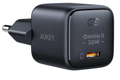 Omnia II Mini PA-B1L černá / Síťová nabíječka / USB-C / Power Delivery 30W / 5A