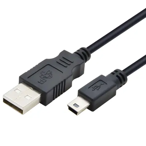USB - Mini USB kabel černý / Datový kabel / 3 m