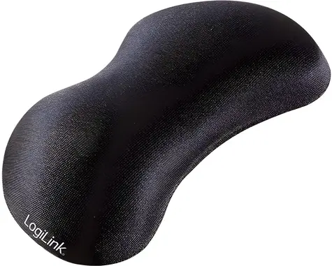 Gelová podložka pod zápěstí černá / Podložka pod zápěstí / Spandex, silikon / 140 x 55 x 25 mm / 100 g