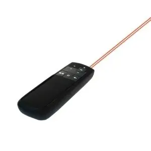 Bezdrátový prezentér s laserovým ukazovátkem černý / Bezdrátový prezentér / 2,4 GHz / dosah 15 m / USB přijímač
