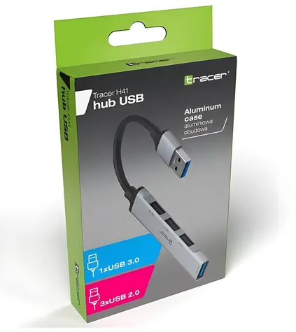 Tracer H41 / USB hub / 4 porty / USB 3.0