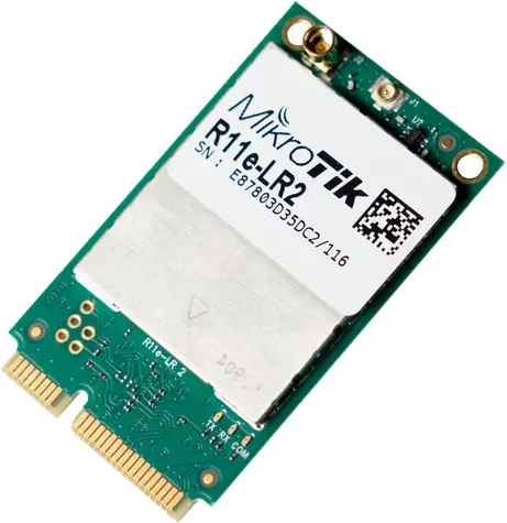MikroTik LoRa miniPCI-e karta 2,4 GHz / LoRa karta / Mini PCI Express / zelená