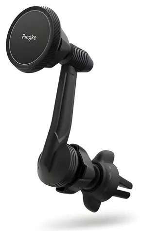 Ringke Power Clip Wing černá / Magnetický držák do auta / Do ventilace / 360° otočení