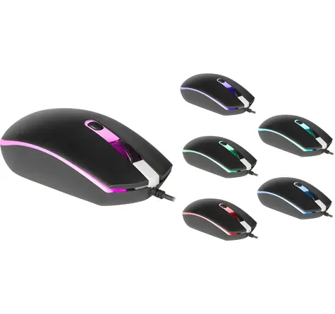 DOT MB-986 / Herní myš / optická / 1000 DPI / RGB podsvícení / 4 tlačítka