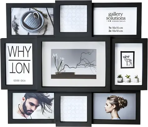 NIELSEN DESIGN Kolážový rámeček Why Not černý 8999334 / Pryskyřice