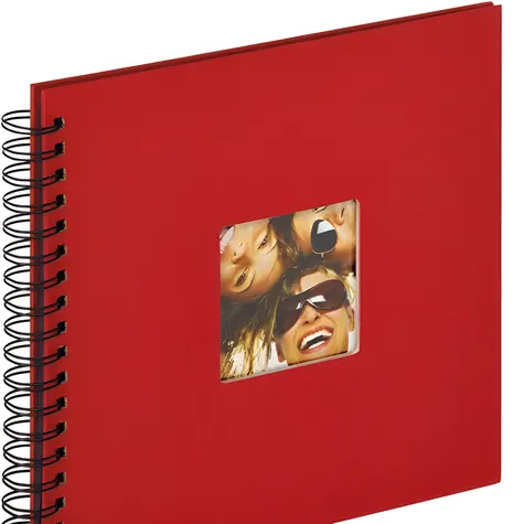 Walther Fun SA108R červená 26×25 cm / Album / 40 černých stran / spirálová vazba