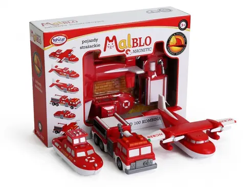 MALBLO Magnetická hasičská vozidla / Hračka / Magnetické auta