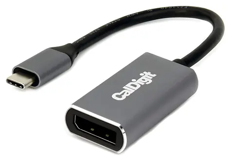 CalDigit USB-C na DisplayPort 1.4 Space Gray / Adaptér / 8K HDR