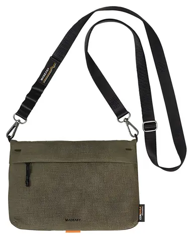 SwitchEasy Utility Crossbody Bag Wild Green, černý popruh / Taška přes rameno / Popruh na telefon 20 mm / 2 l