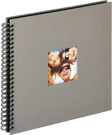 Walther Fun SA110X šedá 30x30 / Album / 50 černých stran / spirálová vazba