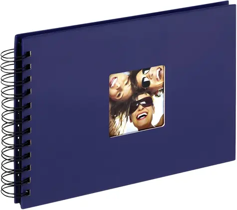 Walther Fun modrá / Fotoalbum / spirálová vazba / 23×17 cm / 40 černých stran