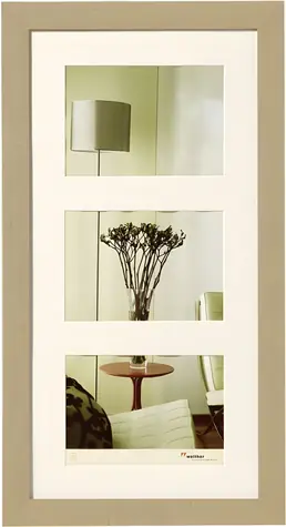 Walther Home HO338C béžovohnědá / Sada rámečků / dřevo / 13x18 cm
