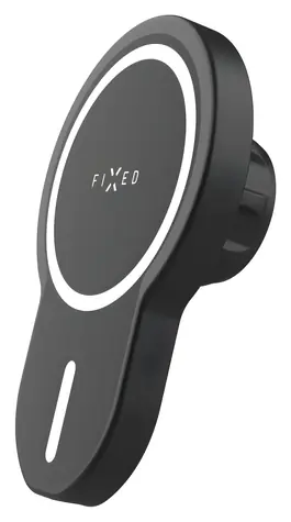FIXED držák MagClick s bezdrátovým nabíjením (bulk) / Držák do auta / MagSafe / 15W / otočný