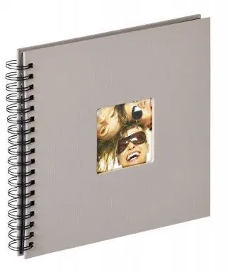 Walther Fun SA108X šedá 26x25 / Album / 40 černých stran / spirálová vazba