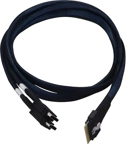 Adaptec Kabel SlimSAS SFF-8654 8i - 2x SFF-8612 4i (OCuLink) / Kabel SAS / interní / 0,8 m / NVMe