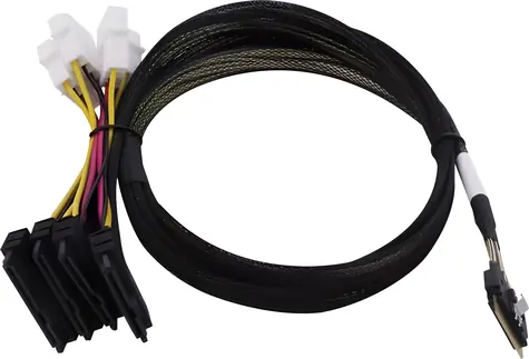 Adaptec Kabel SlimSAS SFF-8654 8i - 4x U.3 SFF-8639 / Kabel SAS / interní / 0,8 m / tri-mode SAS, SATA, NVMe