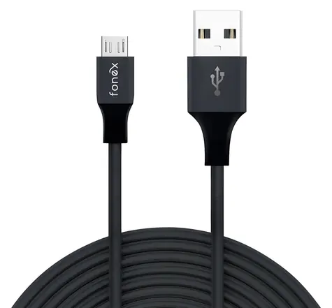 Fonex Speed Charge černá / Nabíjecí kabel / USB-A - Micro USB / 12 W / 1 m