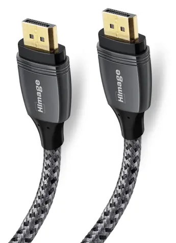HImage DisplayPort 2.0 kabel šedá / Kabel / 1,8 m / pozlacený / Ethernet