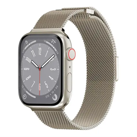 SwitchEasy Mesh Stainless Steel Starlight / Řemínek / Apple Watch / 44/45/46mm