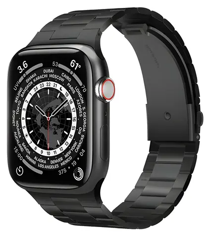 Elago Metal Band černá / Řemínek pro Apple Watch / 40/41/42 mm