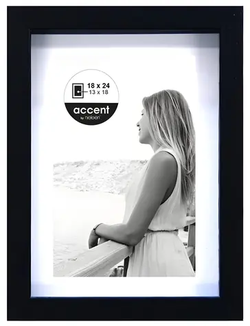 Nielsen Design Aura černý 18x24 cm / Rámeček / Dřevěný / S paspartou