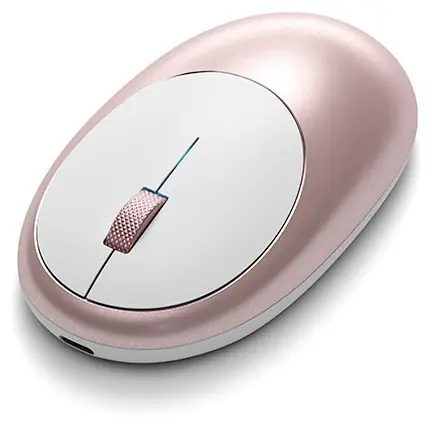 Satechi M1 růžové zlato / bezdrátová optická myš / 1200 DPI / Bluetooth / USB-C