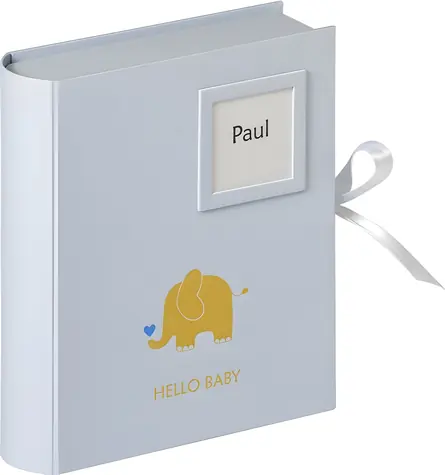 Walther Baby Animal modrá / Memory box / na dětské fotografie a vzpomínky