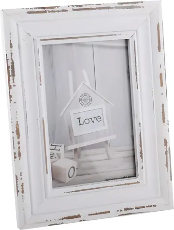 ZEP Rivoli bílá / Rámeček / 10×15 cm / dřevo