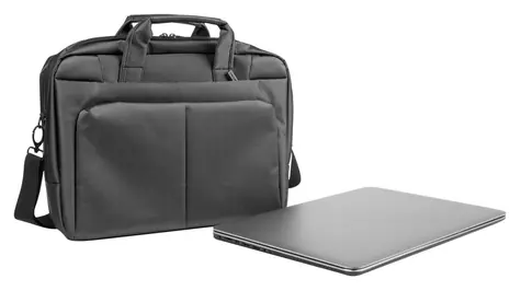 Natec Gazelle šedá / Brašna na notebook / 15,6-16