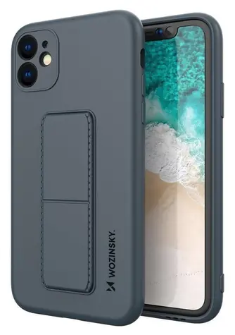 Wozinsky Kickstand Case námořnická modrá / Kryt / Apple iPhone 11 Pro Max / se stojánkem
