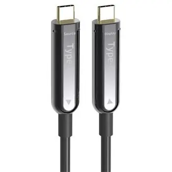 PremiumCord USB-C AOC kabel / Optický fiber video / 4K@60Hz / 30 m