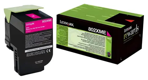Lexmark 802XME purpurová / Toner / Originální / pro CX510 / 4.000 stran
