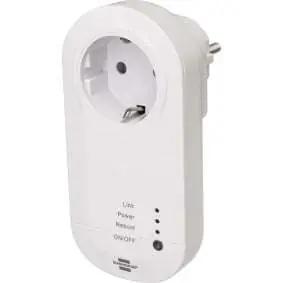 Brennenstuhl WiFi zásuvka bílá / Chytrá zásuvka / Alexa, Google Home / 3680 W / IP20