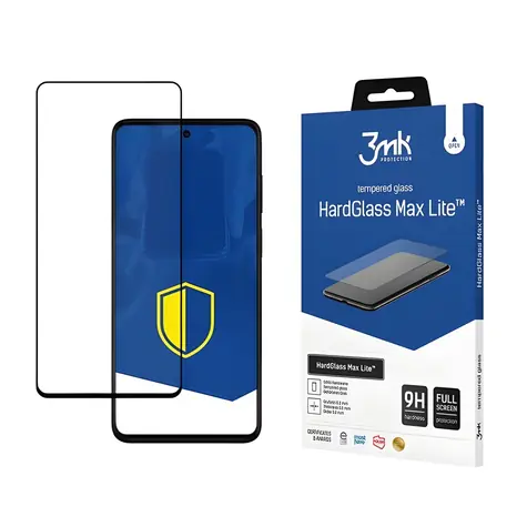 3mk HardGlass Max Lite Motorola Moto G42 černá / Ochranné sklo / 9H / 0,3 mm