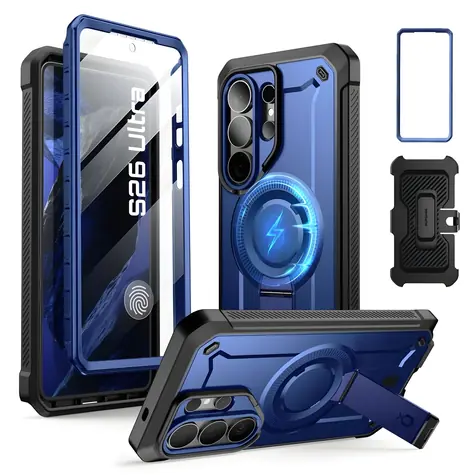 Supcase Unicorn Beetle Pro Mag černá a námořnická modrá / Ochranný kryt / pro Samsung Galaxy S26 Ultra / MagSafe / 2-set
