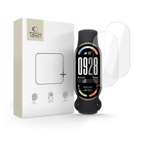 Tech-Protect Gydro Flex+ / Hydrogel fólie / 2-pack / Xiaomi Smart Band 8 / 9 / 10 / NFC