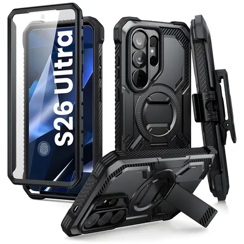 Supcase ArmorBox Clip Mag černá / Ochranný kryt / pro Samsung Galaxy S26 Ultra / MagSafe