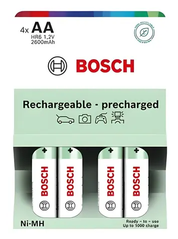 Bosch HR6B4P2600/00 / Nabíjecí baterie / AA (HR6) / 2600 mAh / NiMH / 4 ks