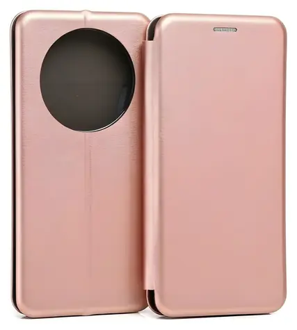 Beline Book Magnetic růžové zlato / Pouzdro typu kniha / pro Honor Magic5 Pro / TPU, umělá kůže