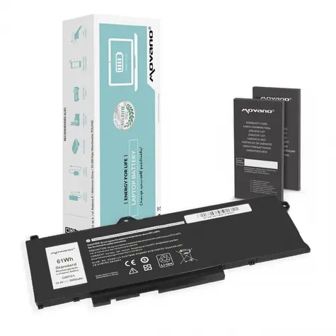 GRT01 / Náhradní baterie / Dell Latitude 5421 5531 / 3950 mAh / 61 Wh