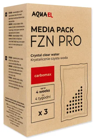 Aquael Media Pack FZN Pro/Neo Carbon / Filtrační náplň / Aktivní uhlí / 3 ks