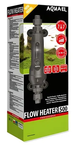 AQUAEL Topítko Flow Heater 2.0 / 500 W / Pro akvárium 300–1000 l / Rozsah 20–33 °C / Přesnost ±0,5 °C