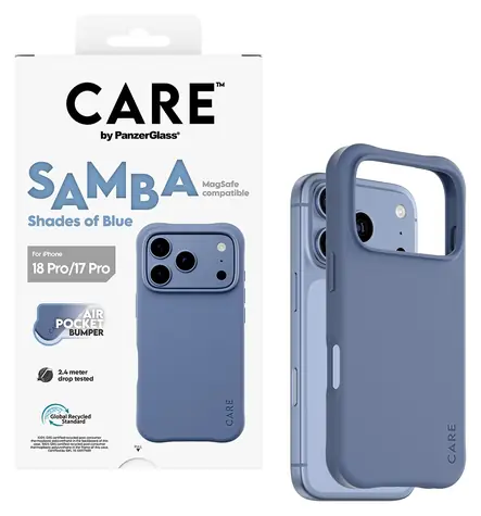 PanzerGlass CARE Samba Shades of Blue / Kryt / Apple iPhone 17/18 Pro / MagSafe / TPU
