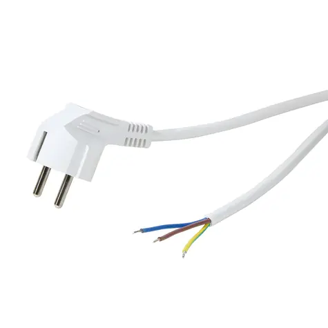 LogiLink napájecí kabel CEE7/7 - holé konce bílá / Napájecí kabel / 1,5 m