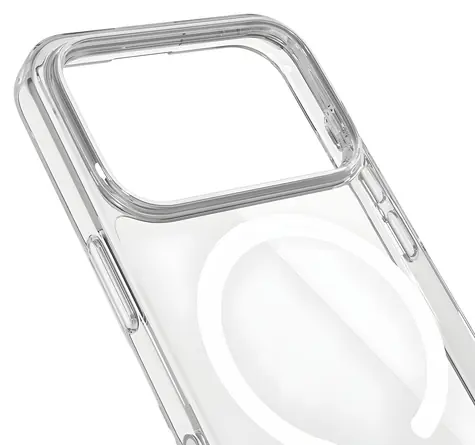 Epico Hero Mag+ Case transparentní / Kryt na iPhone 17/18 Pro Max / Qi2 & MagSafe kompatibilní / crossbody úchyty